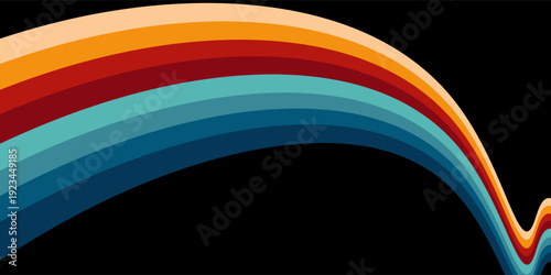 Vintage Striped Backgrounds, Posters, Banner Samples, Retro Colors from the 1970s 1900s, 70s, 80s, 90s. retro vintage 70s style stripes background poster lines. Eps10