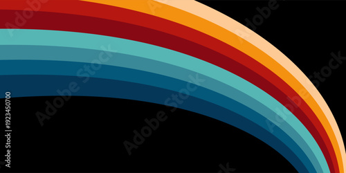 Vintage Striped Backgrounds, Posters, Banner Samples, Retro Colors from the 1970s 1900s, 70s, 80s, 90s. retro vintage 70s style stripes background poster lines. Eps10