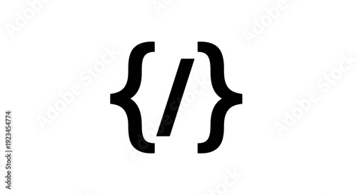 Slash punctuation mark symbol.