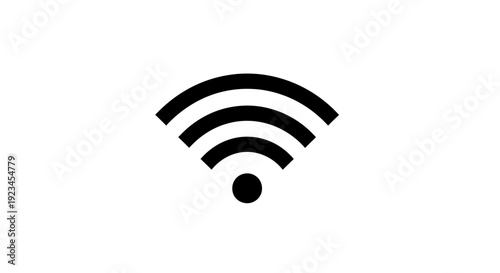 WiFi symbol internet connection icon.