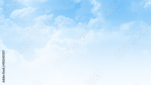 Wispy, thin cirrus clouds against blue sky. Blue sky background.