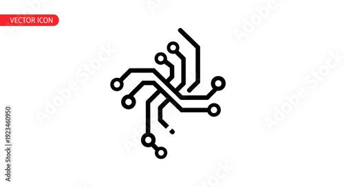 Circuit board design with connections.