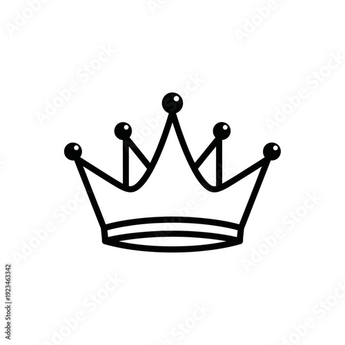 Принти на полотні Crown Icon Royal Symbol Design.