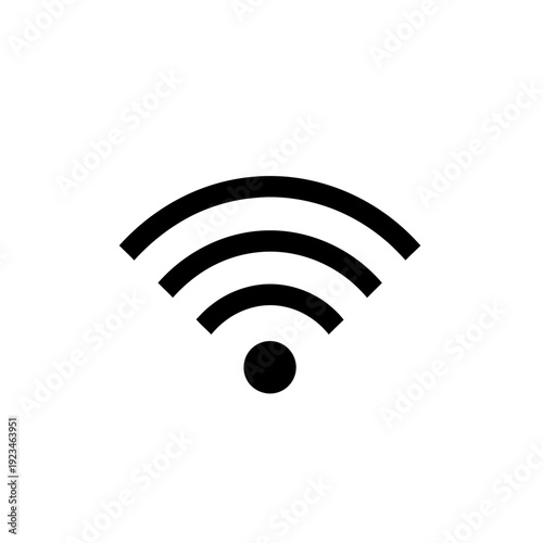 WiFi symbol logo wireless internet.