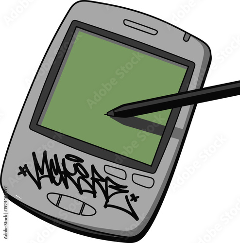 Graffiti Mobile Phone with Stylus