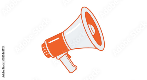 Megaphone loudspeaker announcement device tool.