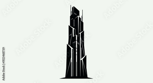 Modern skyscraper building design architecture.