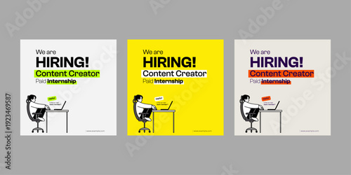 We’re Hiring Recruitment Poster Template – Editable Job Vacancy Flyer & Business Hiring Design
