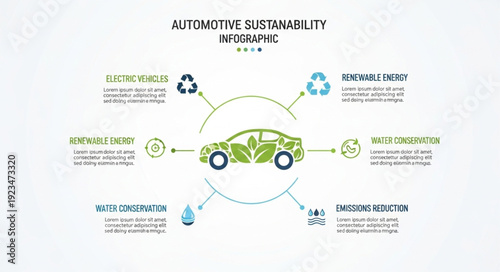 Sustainable Car Eco Friendly Concepts.
