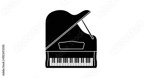 Grand piano musical instrument closeup.