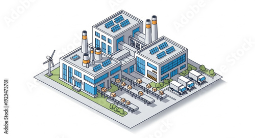 Sustainable Factory with Renewable Energy.