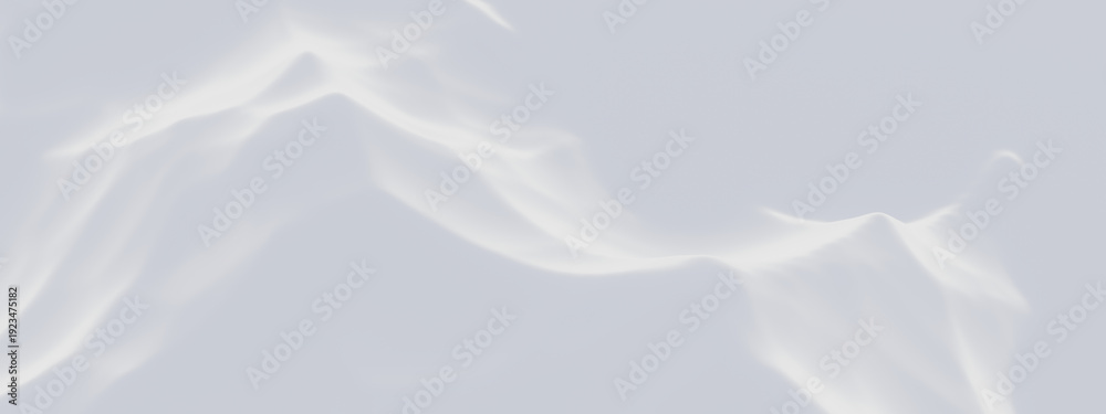 Fototapeta premium White snowy mountain landscape. Snow hill