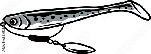 Fishing Soft Lure Vector, Outdoor Sport