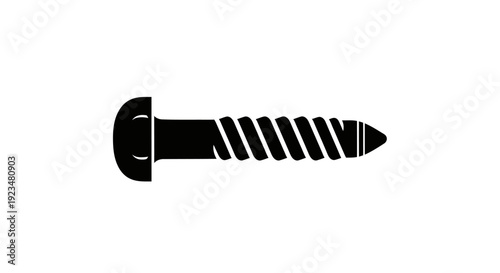 Close up of a single screw.