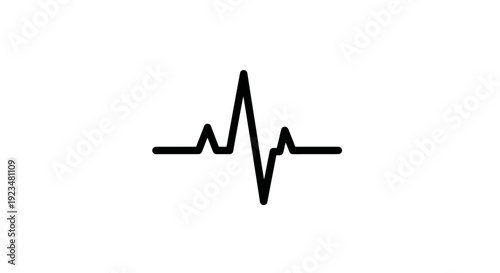 ECG heartbeat pulse line graph.
