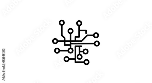 Circuit board design with connections.