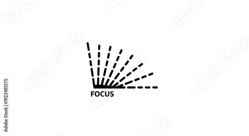 Focus logo with lines radiating outward.