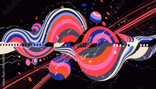 Abstract grunge background and noisy film texture light.