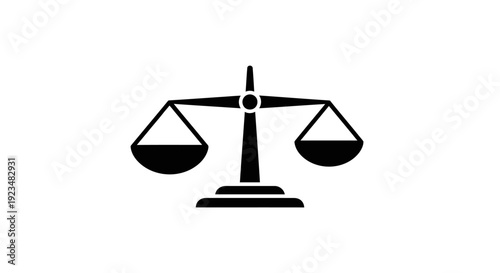 Black scale icon on white background.