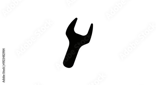 Black silhouette of a wrench tool.