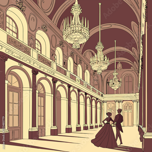 The Kapitan Keling Mosque with sunset sky. stock photo