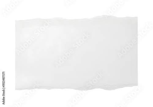 Wallpaper Mural Transparent torn paper edge isolated on white background for overlay and design projects Torontodigital.ca