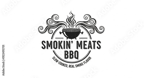 Smokin Meats BBQ Logo Design.