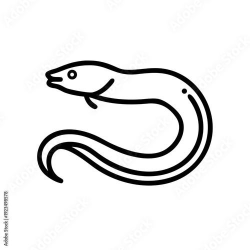 fish european eel icon