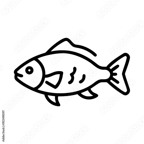 fish european perch icon