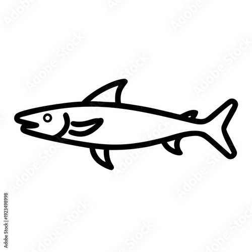 Obraz na plátně fish remora icon