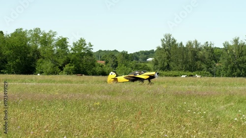 Taxi phase for an Aerobatic Flight in a Cap10 Airplane