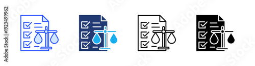 Ethical Reporting Multiple Style Icon Set Vector 