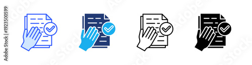 Fact Multiple Style Icon Set Vector 