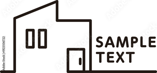 マイホーム販売用シンプルタイトル素材