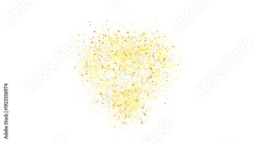Photography PNG image of Shimmering cascade of vibrant golden and white glitter particles fo