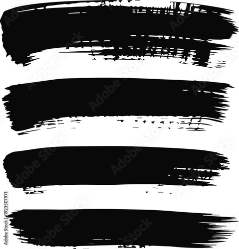 Brush strokes for calligraphy and lettering