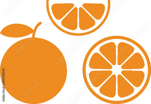 Orange segments and juice elements for beverage packaging