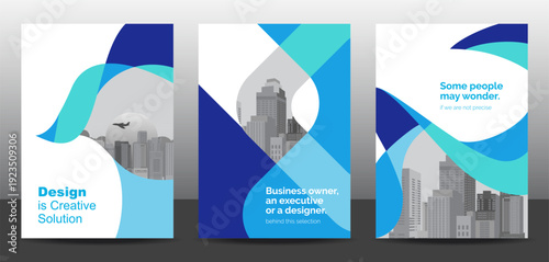 Template vector design set for Brochure, AnnualReport, Corporate Presentation, Portfolio, Flyer, layout modern, posters collection Eps10