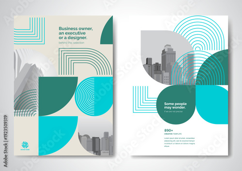 Template vector design for Brochure, AnnualReport, Magazine, Poster, Corporate Presentation, Portfolio, Flyer, infographic, layout modern size A4, Front and back, Easy to use and edit.