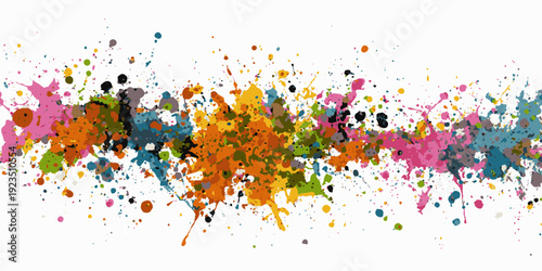 Set of Red blood splashed isolated on white background. Set of blood stains