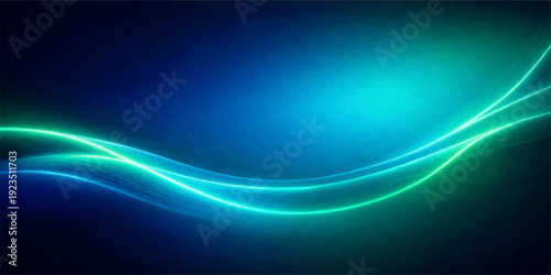 An abstract blue wave background featuring a futuristic flowing curve design with smooth motion lines and light energy patterns for a modern vector illustration wallpaper