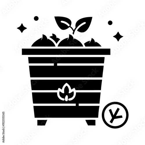 Biomass Energy Production Icon