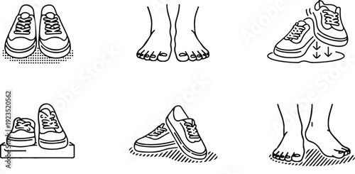 Feet on Scale Outline Icon  Human Weight Measurement