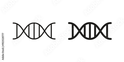 DNA icon illustration isolated on White background, Vector icon Eps10.