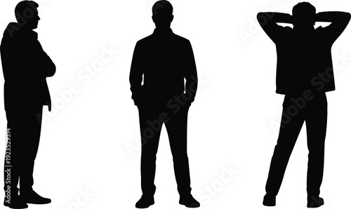 Men in Casual Standing Poses