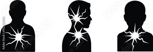 Human Body Pain Point Silhouettes