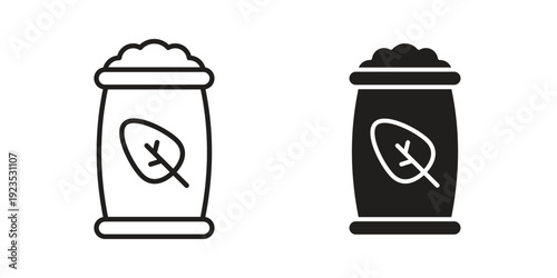 Fertilizer icon illustration isolated on White background, Vector icon Eps10.