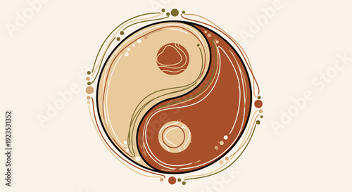 Yin Yang Symbol Harmony Balance Concept.