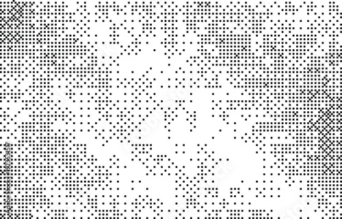 Pixelated bitmap dither effect and vector graphic for modern digital design
