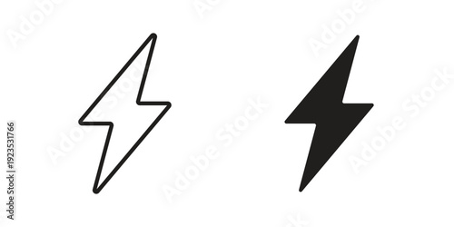 flash icon illustration isolated on White background, Vector icon Eps10.